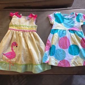 Lot of 2 spring sleeveless dresses 3T
